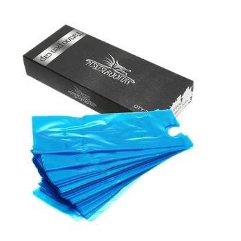 

200PCS/Box 12x4.6cm Disposable Professional Tattoo Cover Clip Cord Sleeves Bags Supply Covers Bags For Machine Accessory Tattoo