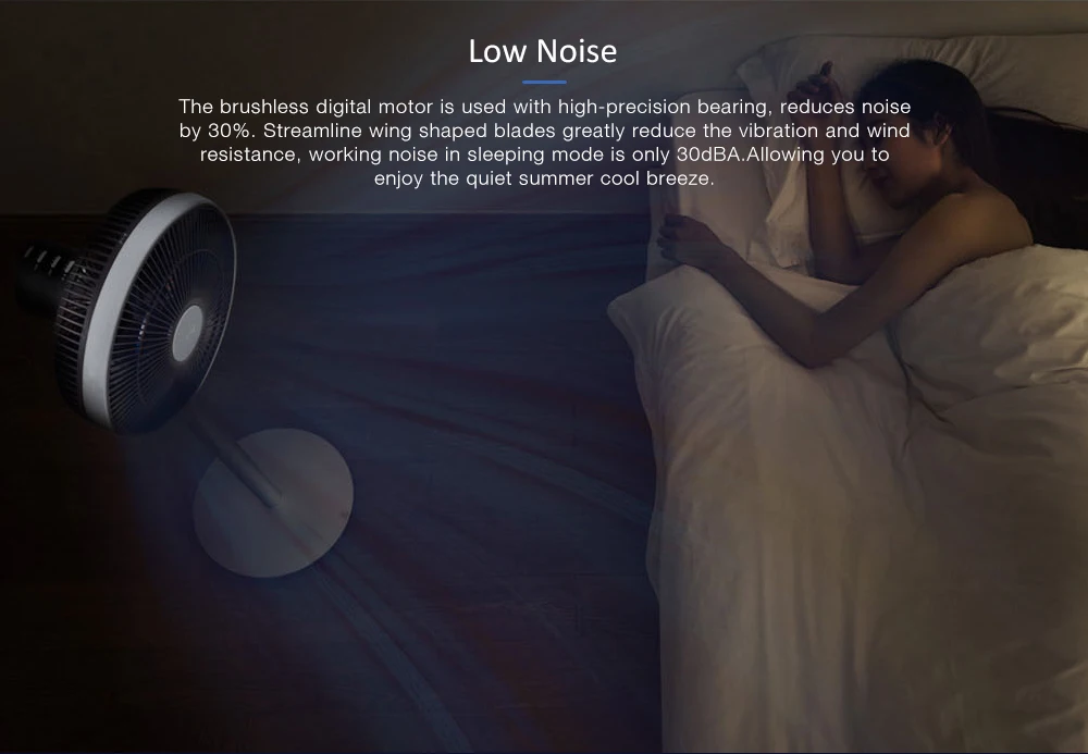 JIMMY JF41 Умный вентилятор 360 градусов колебания 15 м расстояние выдува несколько режимов ветра бесщеточный цифровой двигатель
