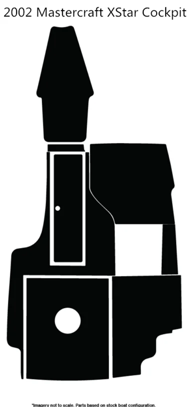 2002 Mastercraft XStar Cockpit Pad лодка EVA Тиковый настил 1/" 6 мм