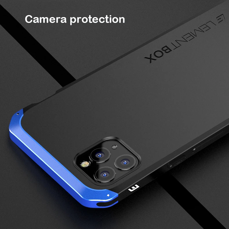 Shockproof Armor Phone Case For iPhone 13 12 Pro MAX 13 Mini 11 XS XR SE 2 8 7 6 Case Aluminum Metal Bumper Matte PC Cover Coque