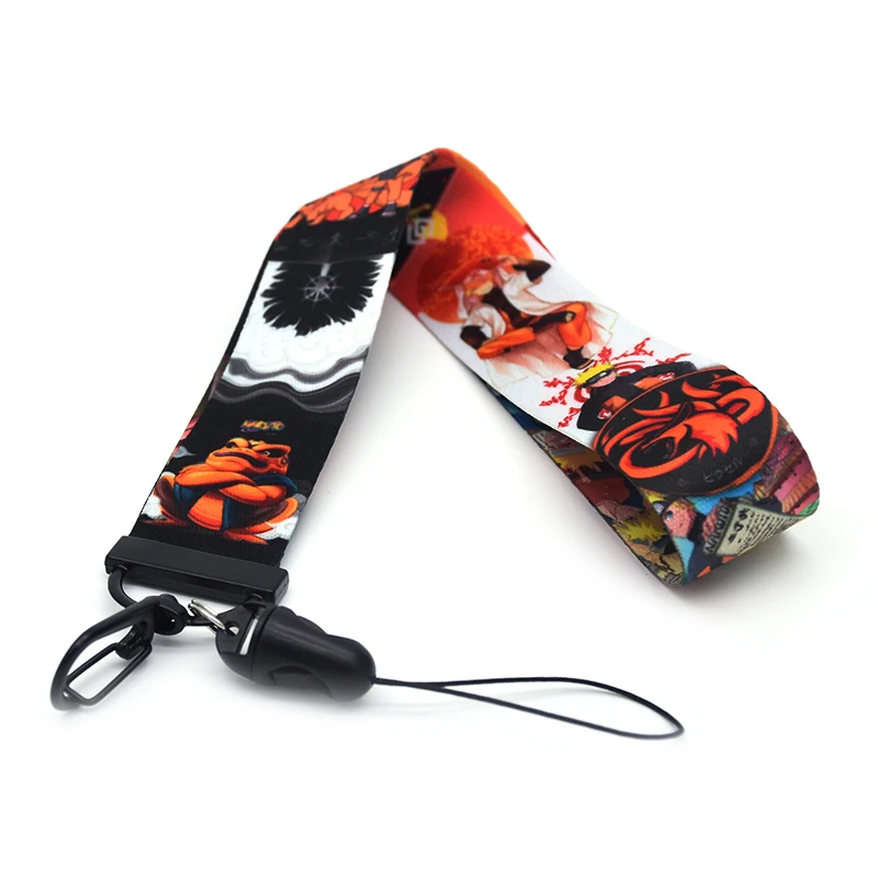 NARUTO Lanyard Justice Comics ключевой ремень Висячие веревки для удостоверения личности держатель значка мобильного телефона настраиваемые шейные ремни S187