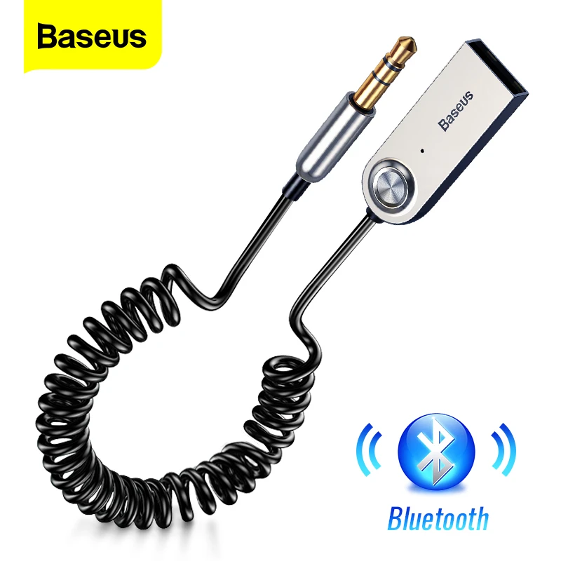 Baseus Ba01 Usb Bluetooth Receiver For Car 3.5 3.5mm Jack Aux Bluetooth 5.0 Adapter  Wireless Audio Music Bluetooth Transmitter - Wireless Adapter - AliExpress