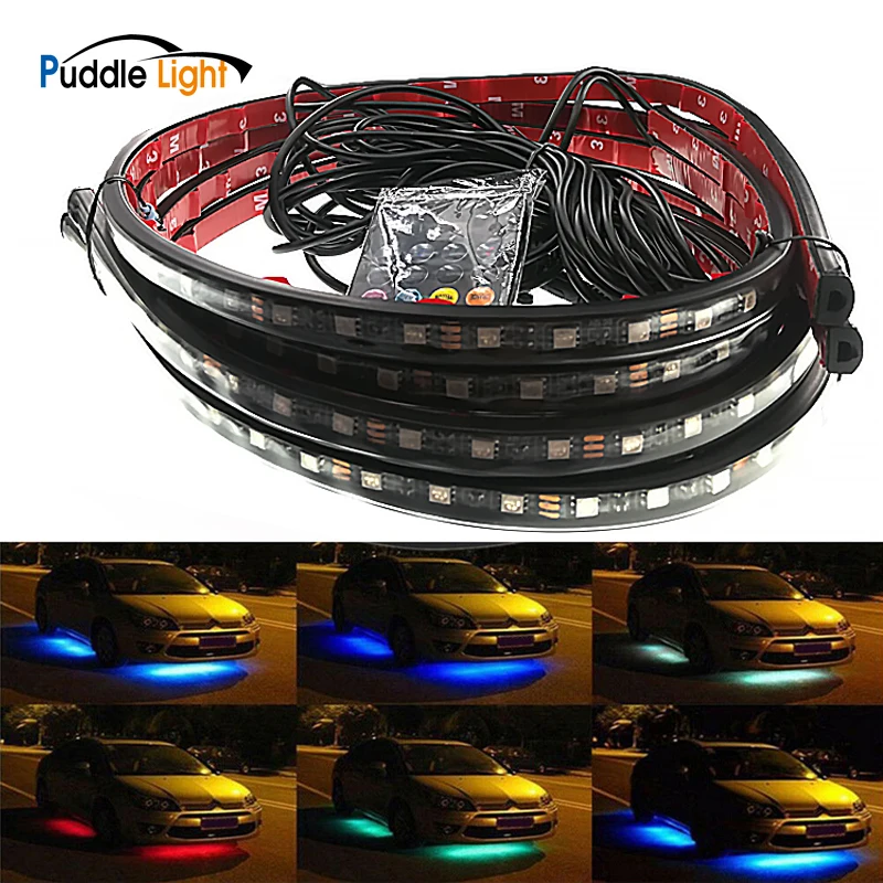 

1 Set Car Atmosphere Light Car Underglow Flexible Strip Under Car Tube Underglow Underbody System Neon Light Remote Control