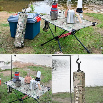 

Portable Foldable Camping Table Aluminum Alloy Outdoor Furniture Dinner Desk for Party BBQ Picnic Ultra Light Computer Tables