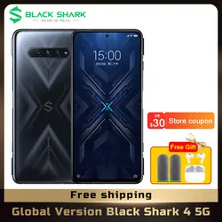 Téléphone portable Black Shark 4 5G Gaming, écran de 6.67 pouces, smartphone, Snapdragon, NFC, déclencheur magnétique Pop Up, Version internationale, en STOCK 