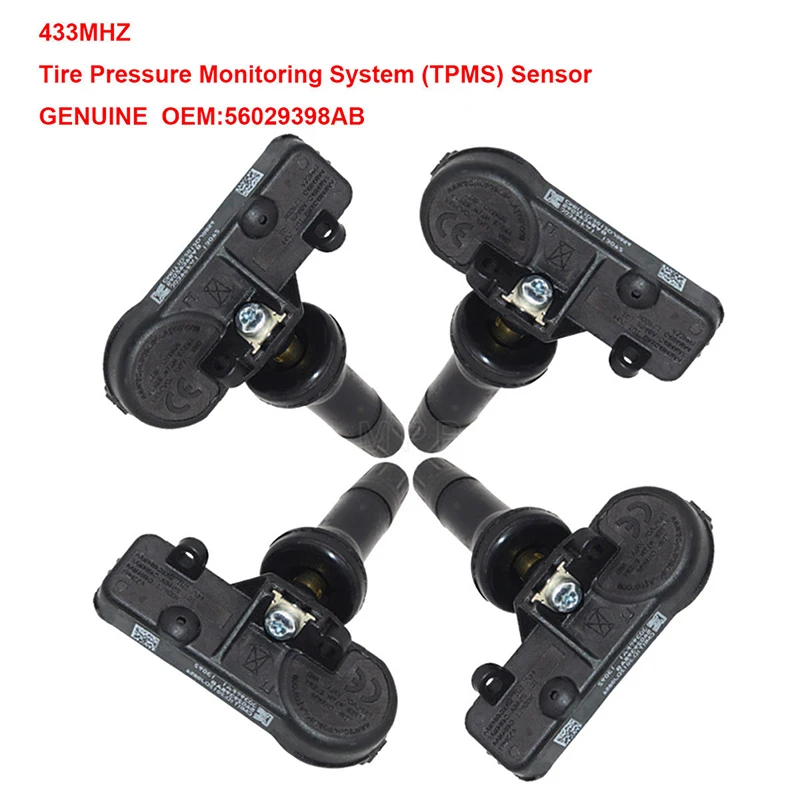 Датчик давления в шинах TPMS 56029398AB 433 МГц для Grand Cherokee Wrangler Ram
