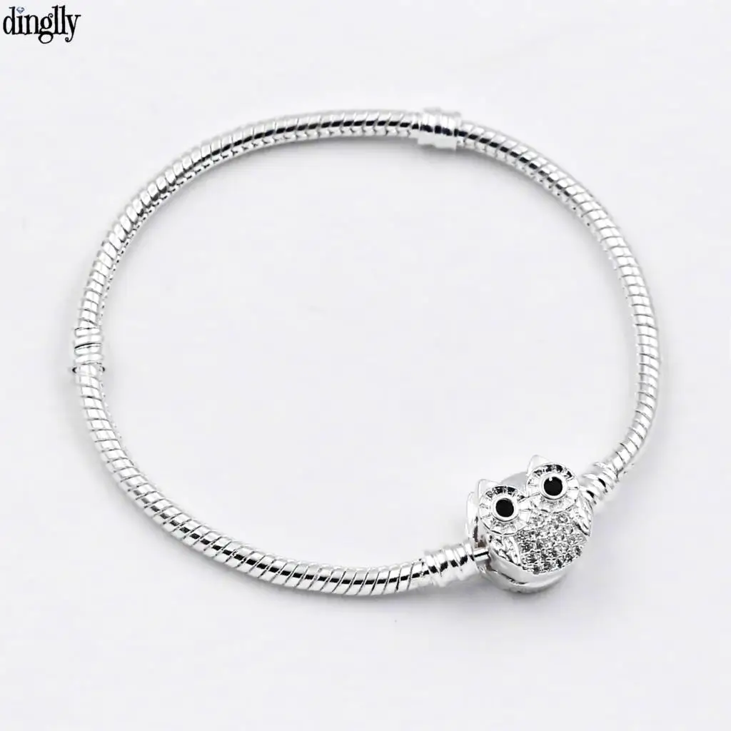 Dinglly 16 см-21 см Мультяшные аниме животные пряжки браслеты змея цепочка подходит