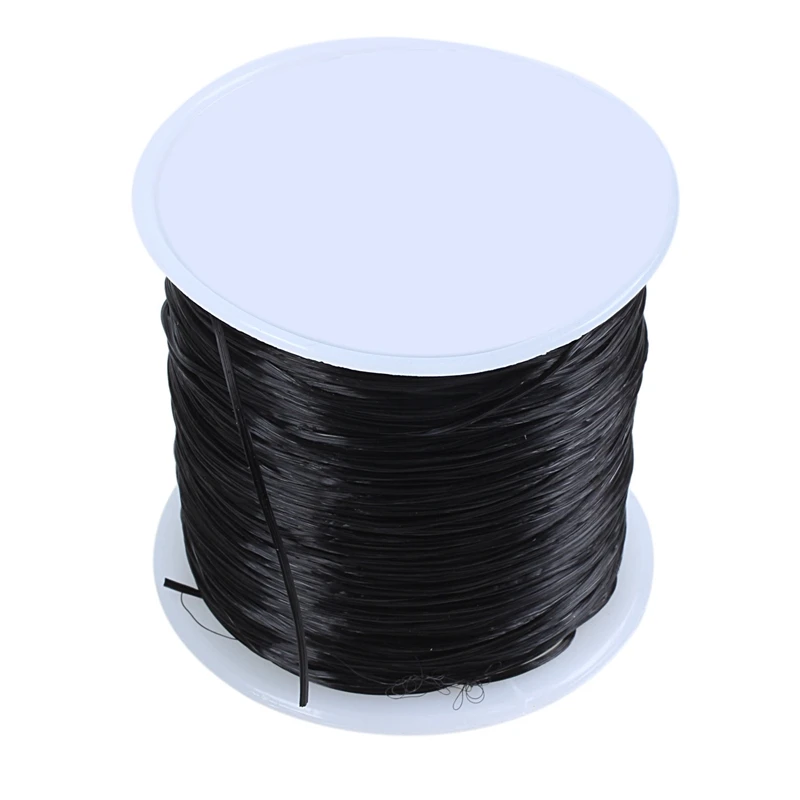 Black Stretchy Elastic Crystal String Beading Thread Spool 50M | Дом и сад