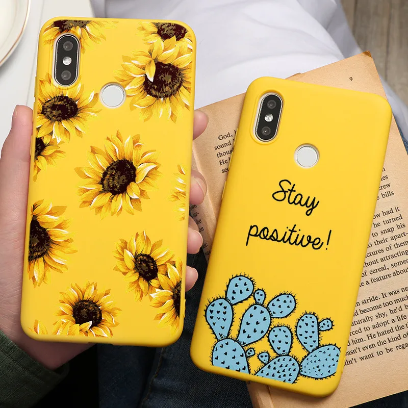 Чехол с изображением подсолнуха кактуса для Xiaomi Redmi Note 8 8T 9 Pro 9S 4X 5 Plus 5A 6 7 7A 8A 6A K20 K30
