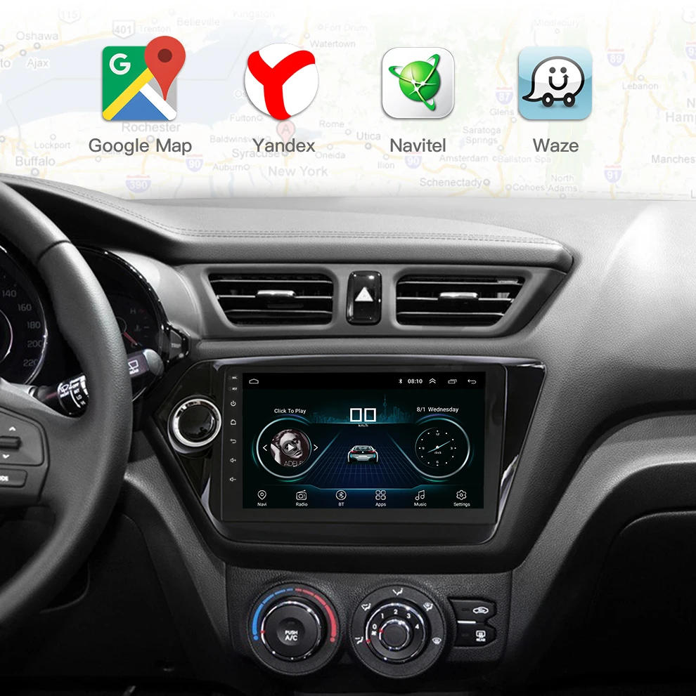 Essgoo 2 Din Android 8,1 Автомагнитола для VW Kia K2 центральный мультимидиальный видео плеер Авто Стерео gps навигация автоаудио 2din wifi