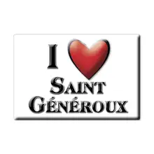 Aimant SAINT GÉNÉROUX aimant CHAMPAGNE ARDENNE (79) France aimant frigo SOUVENIR j'aime cadeau