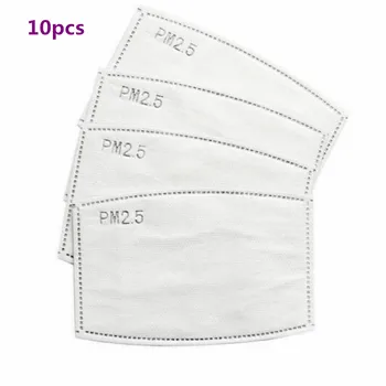

10pcs/lot Anti-Dust PM2.5 Mouth Mask Anti-Dust Anti Pollution Mask Cloth Activated carbon filter