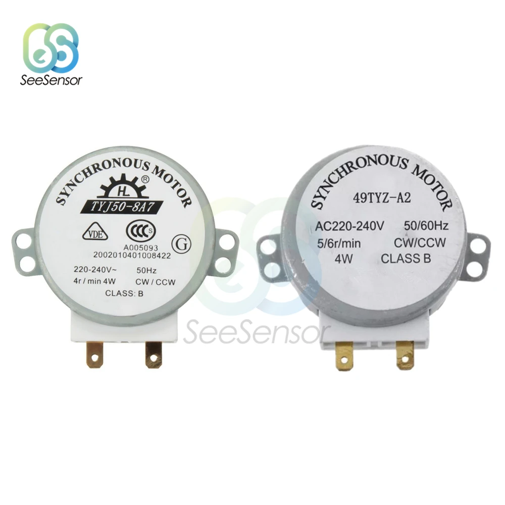 220-240V 4W 50Hz CW/CCW Microwave Turntable Synchronous Motor for