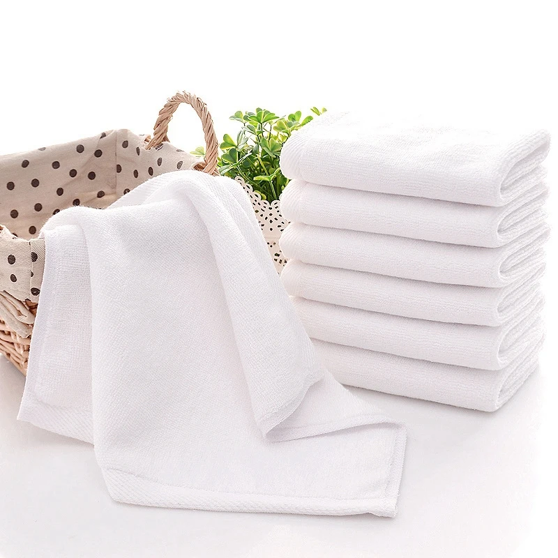 1PCS Cotton Face Towels Hotel Microfiber White Towels 30x30cm Hand Towel  Bathroom Christmas Napkin Kitchen Towel Free shipping - AliExpress