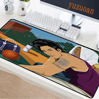 

Yuzuoan XXL Cartoon Computer Mouse Pad Cartoon Shadow Basketball Player Sunspot Rubber Non-slip Home Household Keyboard Mat