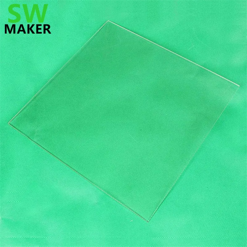 

3D printer borosilicate glass 255x210x3mm for Flyingbear ghost 4 3D printers 3mm thick