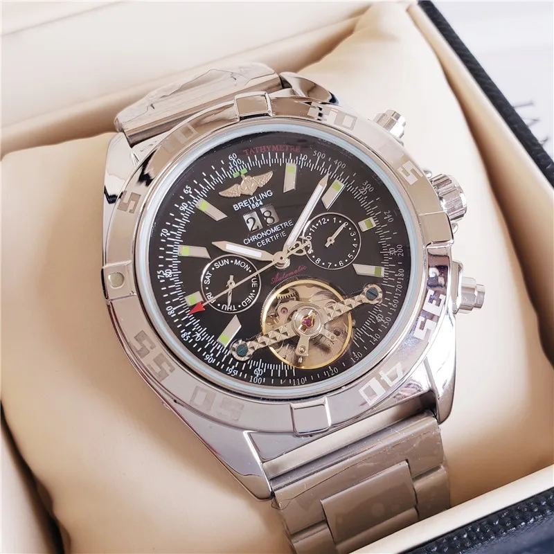 2020 Роскошные брендовые механические наручные часы Breitling, мужские кварцевые часы с ремешком из нержавеющей стали, мужские автоматические часы|Механические часы| | АлиЭкспресс