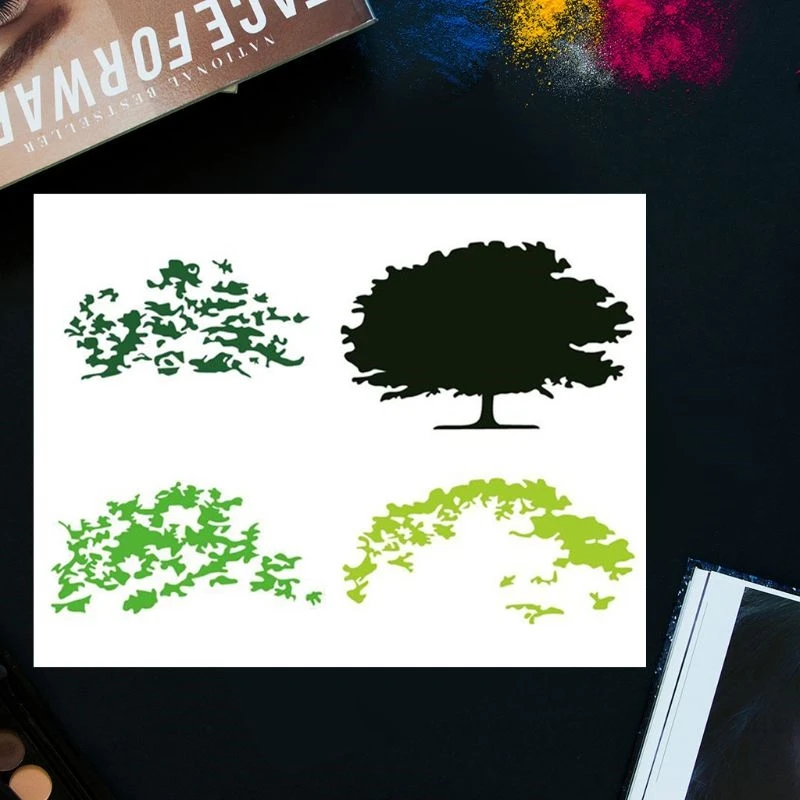 Новые деревья металла резки штампы и четкий штамп набор для DIY Скрапбукинг фото альбом