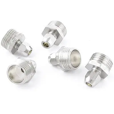 

5 x 1/2" PT 21mm Male Thread Hex Bushing Hydraulic Quick Adapter for 6mm Tube
