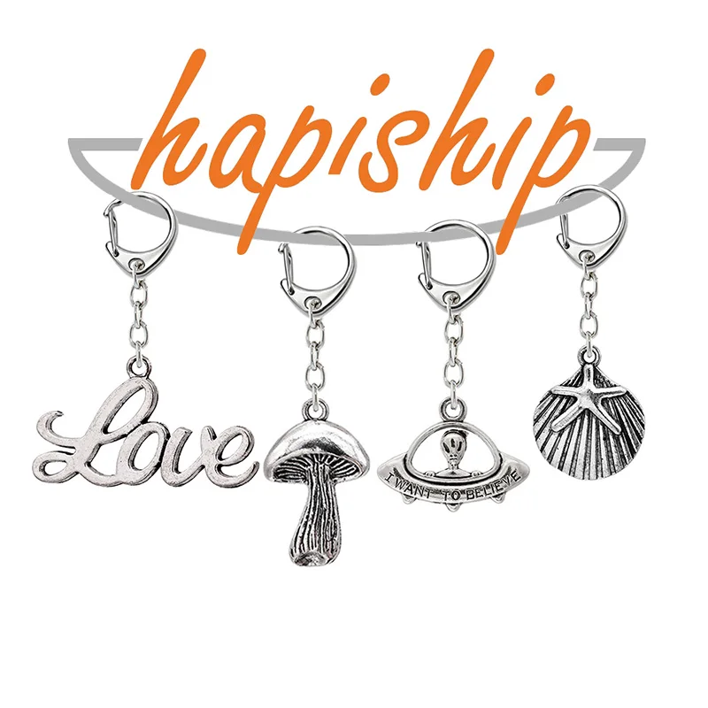 Hapiship 2018 Новая женская/Мужская мода винтажное любовное крыло со звездой череп да