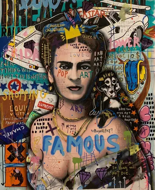 Modern Canvas Poster Painting Street Art Pictures Graffiti Art Painitngs on The Wall Art Posters and Prints Home Decoration IKU44-16