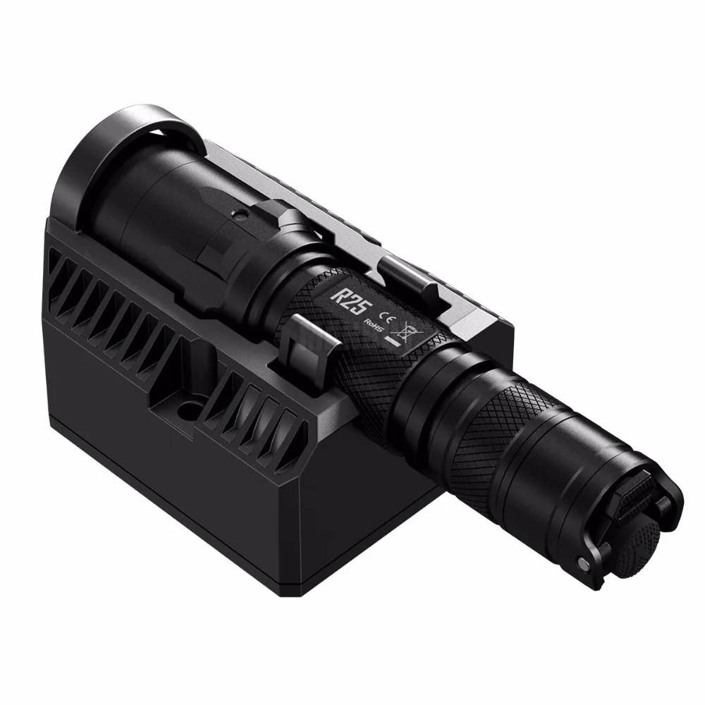 NITECORE R25 тактический фонарь CREE XP-L HI V3 светодиодный Непревзойденная производительность+ умная зарядная док-станция+ 18650 перезаряжаемая батарея