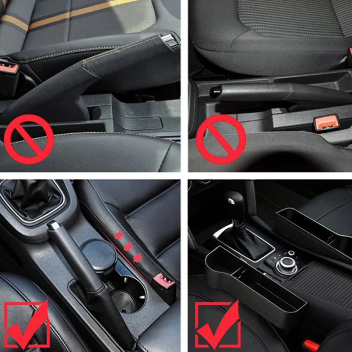 Wireless Car Charger Seat Slit Crevice Storage Charging Station Box for Vehicle GDeals