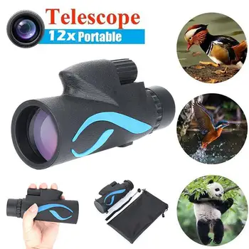 

Viewing Glasses Illumination Phone Camera Outdoors Measuring HD Telescope Monocular Telescope Portable Durable Blue Black