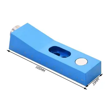 

New Aluminum Alloy Woodworking Pocket Hole Jig Kit Angle Guide Set Oblique Hole Puncher Locator Mini Machine System