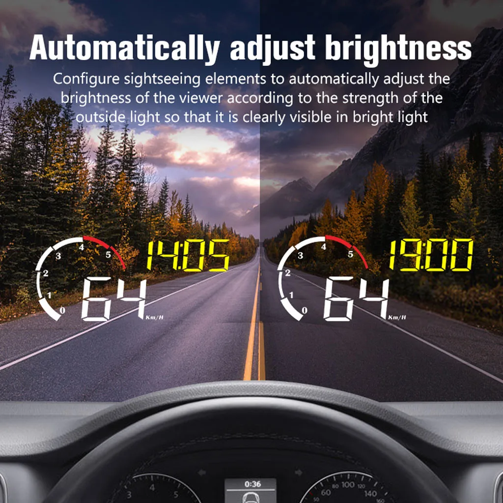 Многофункциональный дисплей M10 автомобильный HUD OBD2 цифровой автомобильный HUD светодиодный дисплей с головкой по скорости сигнализация спидометра скоростной проектор# G10