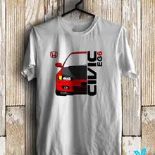 Honda Civic Eg6 белая мужская футболка унисекс s m l Xl Xxl Размер Футболка
