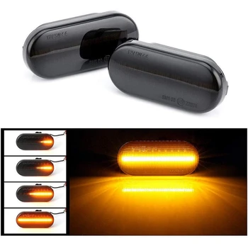 

Dynamic LED Turn Signal Light Lamp LED Indicators Blinker 18 SMD Amber Blinker for V-W Bora Golf4 Passat 3BG P-Olo 6N2 9N Sharan