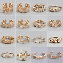 Todorova ouro-cor rosto crânio estrela bola empilhável dedo anéis para as mulheres geométrico toe pé anel festa jóias bague femme(China)