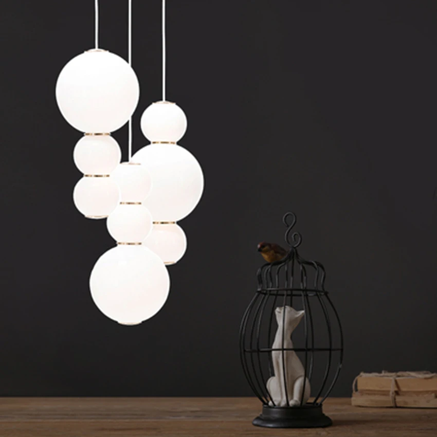 

Nordic Designer LED Pendant Lights Modern Gourd Glass Pendant Lamp Lighting Cafe Bar Living Room Restaurant Bedroom Luminarie