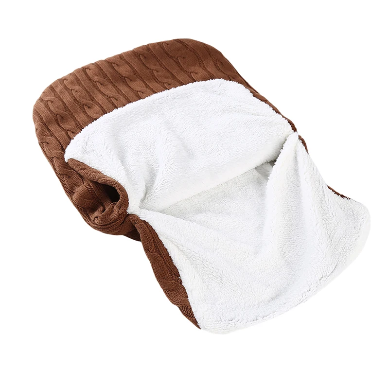 Baby Sleeping Bag Infant Winter Warm Thickening Plus Velvet Knit Warm Sleeping Bag Wool Stroller Sleeping Bag
