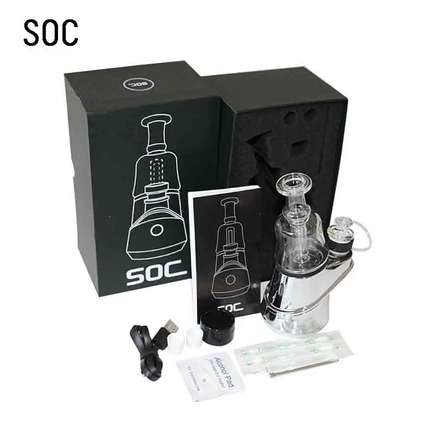 Портативный набор enail Soc пиковый пузырьковый вейп с 4 температурными настройками 2600 мА · ч, керамический вапорайзер для ногтей, ручка VS puffco пиковая