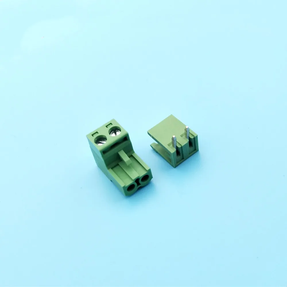 30 шт. шаг 5,08 мм 2EDGR 2EDGK прямоугольный контакт 2P 3P винт плагин PCB клеммный блок мужской/женский Съемный разъем morsett - Цвет: 5.0MM