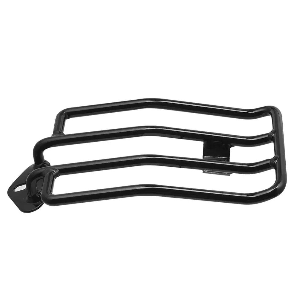 Black Motorcycle Rear Solo Seat Luggage Rack Support Shelf For Harley Sportster Iron XL 883 1200 2004
