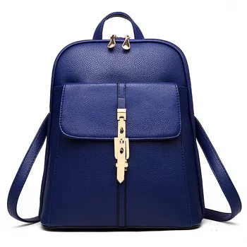 

Backpack New Women's backpack Pu student fashion leisure Korean women's bag