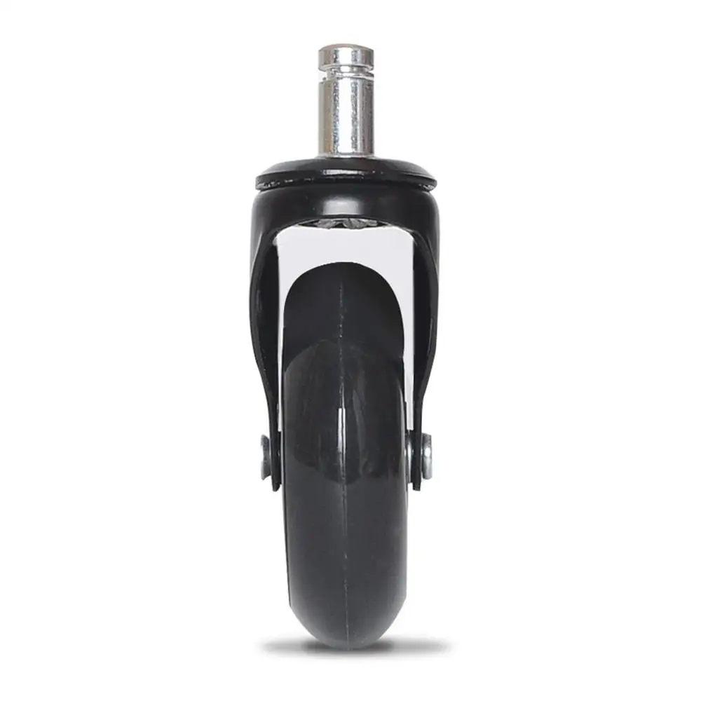 

3 Inch Transparent Caster Pu Circlip Wheel Office Chair Caster Furniture Silent Wheel Double Bearing Structure