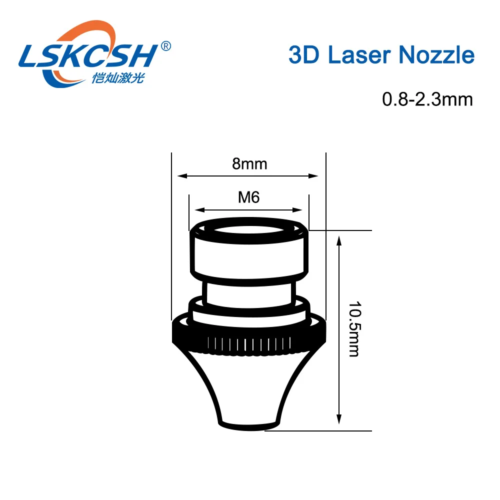 LSKCSH 20 шт./лот высокого качества 3D лазерной насадкой 0,8-2,3 мм 913799 937989 для лазерных Керамика 936678/0936678 профессиональный поставщик