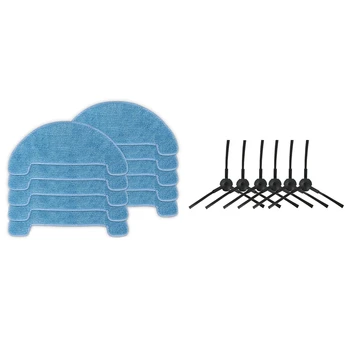 

Side Brush (3 Right+3 Left) for Ilife A4 A6 A4S V3S V3L V3S Pro V5 V50 & 10 Pieces/Lot Vacuum Cleaner Parts Mop Cloth for Chuwi