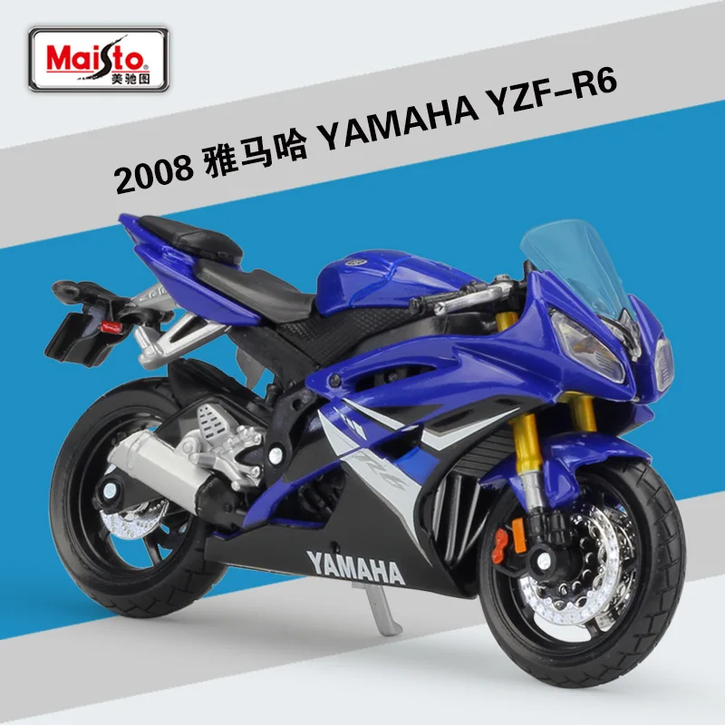 Welly YAMAHA yzf-r6 1:18 DIE CAST MODEL new licensed MOTORCYCLE 