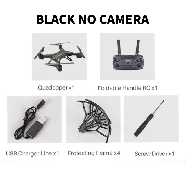KY601G/KY601S Дрон с GPS 4k HD камера 5G wifi FPV Дрон дистанционный контроль расстояние 2 км Дрон камера полет 20 минут Квадрокоптер - Цвет: Black No Camera