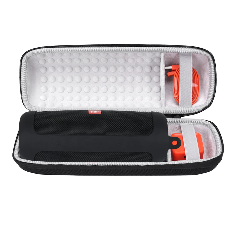 2 in 1 Hard EVA Carry Zipper Storage Box Bag+ Soft Silicone Cover Case For Charge 4 Bluetooth Speaker Bag for jbl charge 4 case