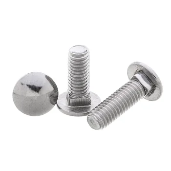 

[M6 M8 M10 M12] Semi-round Head Square Neck Bolts 304 Stainless Steel Bolts Screws GB12 ISO8678