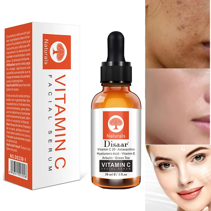 Vitamin C Serum Hyaluronic Acid Whitening Anti-Aging Fade Spots Removing Freckle Anti Winkles Moisturizing Face Cream Care_voghion.com
