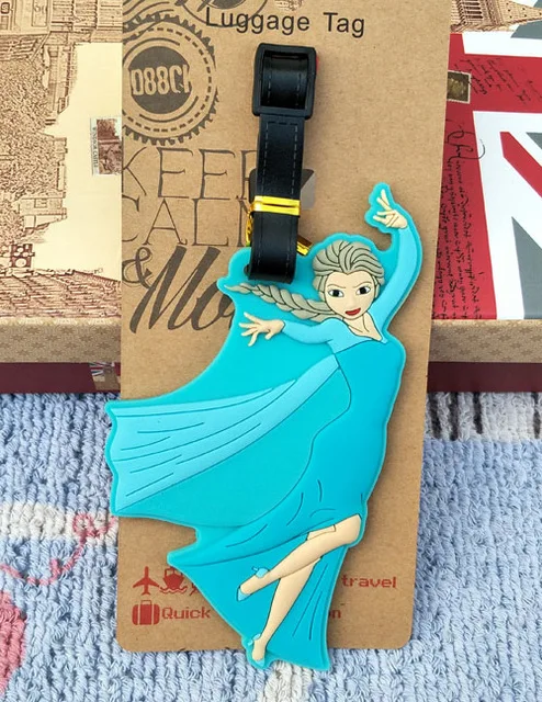 IVYYE Princess серия аниме аксессуары для путешествий багажная бирка на чемодан ID портативный держатель тегов багажные этикетки подарки Новинка - Цвет: see chart