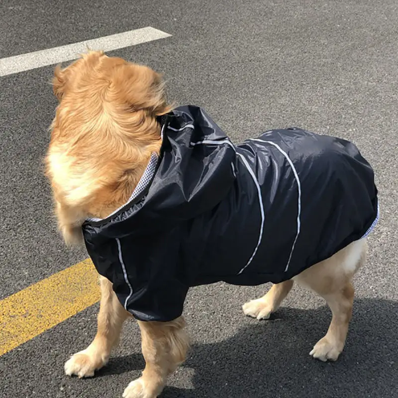 Черный S-4XL Medium Big Dog Winter Clothes For Dogs Pets Clothing Reflective Dog Jackets Outdoor Dog Coat Winter Warm French Bulldog - Цвет: Черный