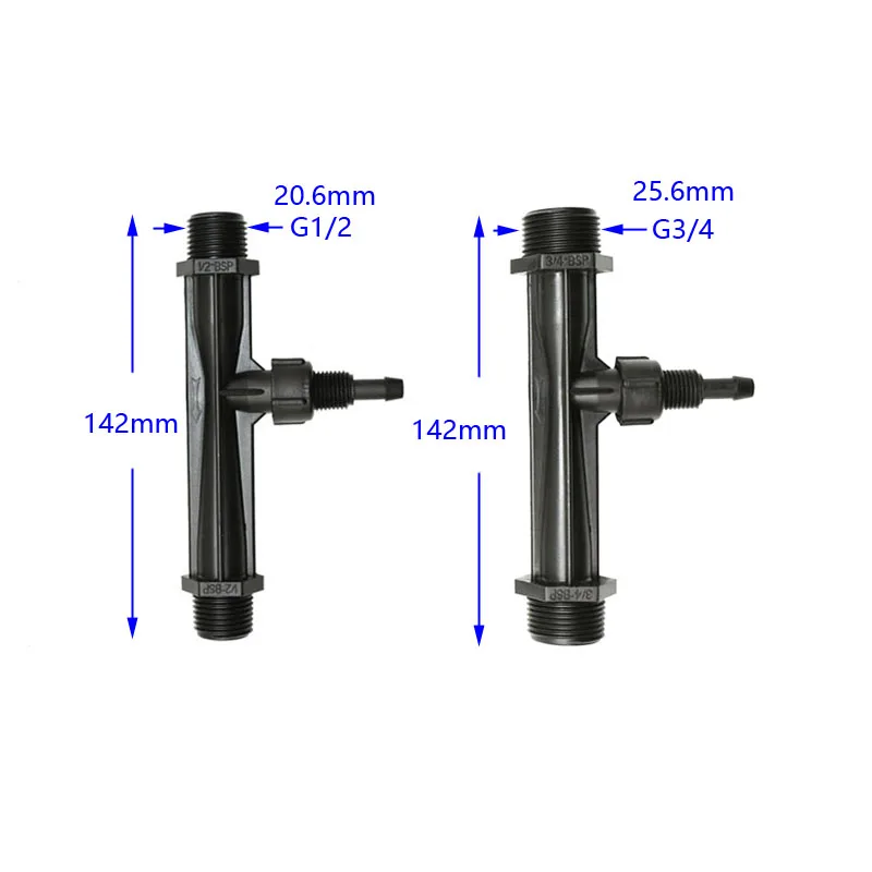 1/2" 3/4" Irrigation venturi fertilization system automatic fertilizer venturi fertilizer injector Mixer Injectors 1set